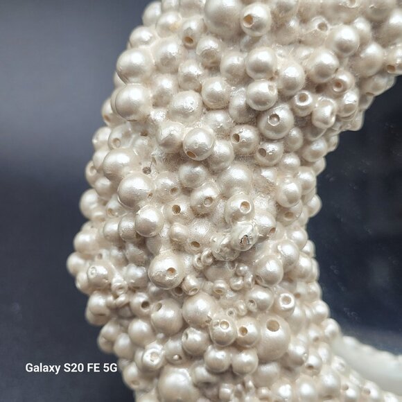 Small Home Decor Mirror Accent Cluster Pearl Mirror Free Standing Mirror - Picture 5 of 10